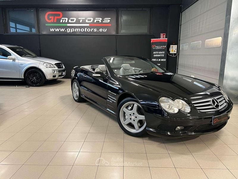 Usata Mercedes SL55 AMG AMG 500 CV (367 kW) 2002 Nero Cabrio