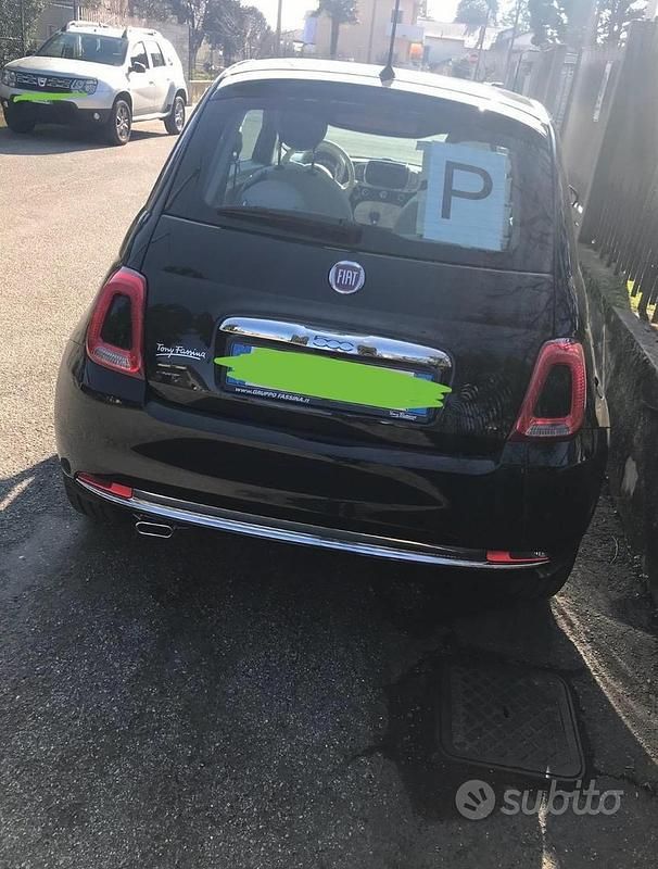 Usata Fiat 500 Lounge 69 CV (50 kW) 2017 Nero Utilitaria