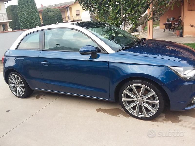 Usata Audi A1 S-Line 105 CV (77 kW) 2011 Blu Utilitaria