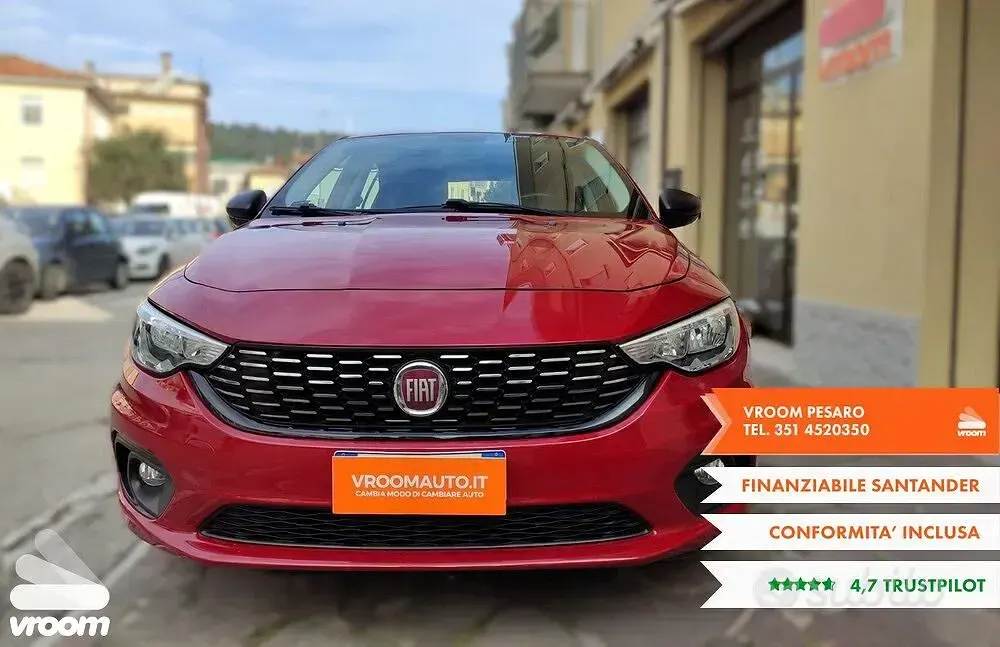 Gebraucht Fiat Tipo Pop 95 PS (69 kW) 2018 Rot Kleinwagen