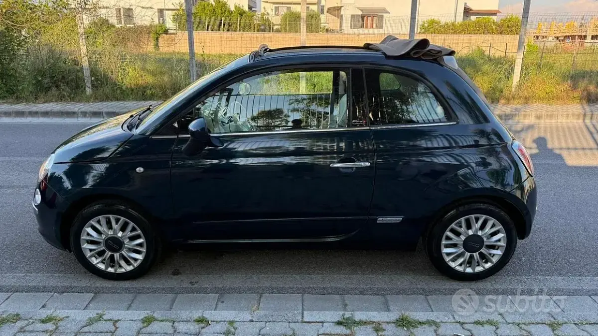 Usata Fiat 500C 69 CV (50 kW) 2015 Blu Cabrio