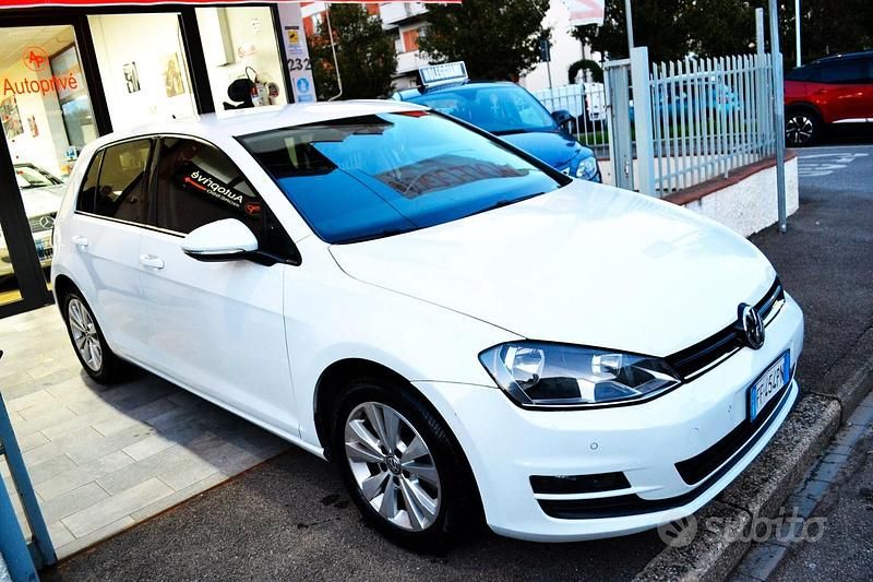 Usata VW Golf VII 110 CV (80 kW) 2016 Bianco Berlina