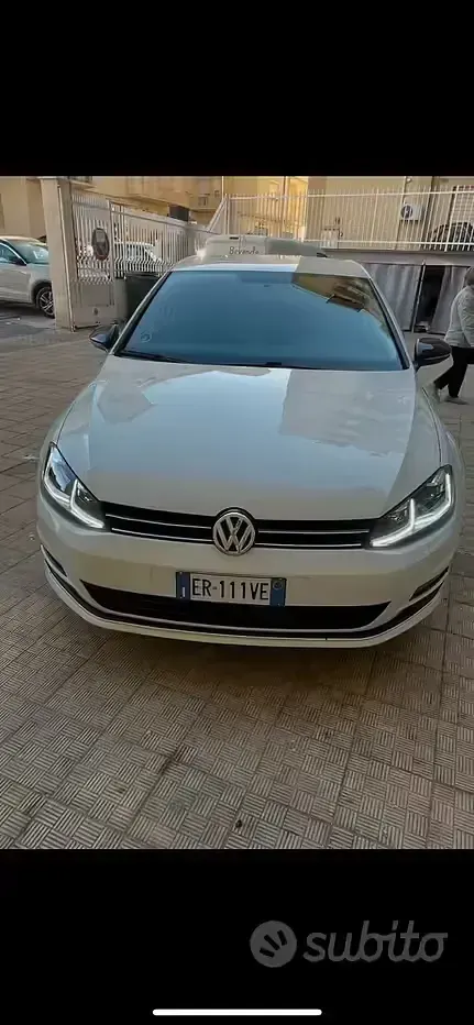 Usata VW Golf VII 110 CV (80 kW) 2013 Bianco Berlina