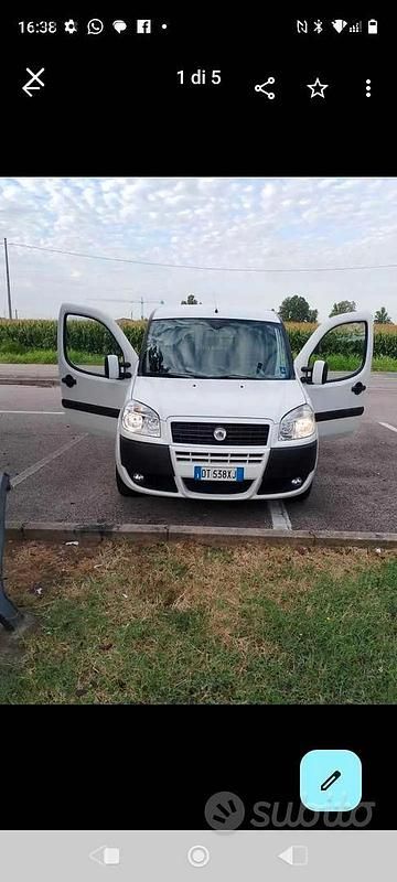 Usata Fiat Doblò 105 CV (77 kW) 2009 Bianco Monovolume