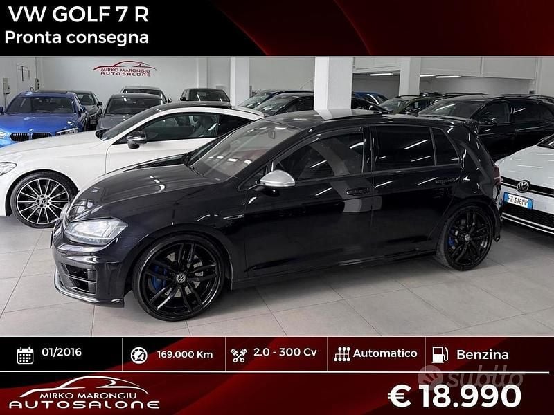 Usata VW Golf VII R 300 CV (220 kW) 2016 Nero Berlina
