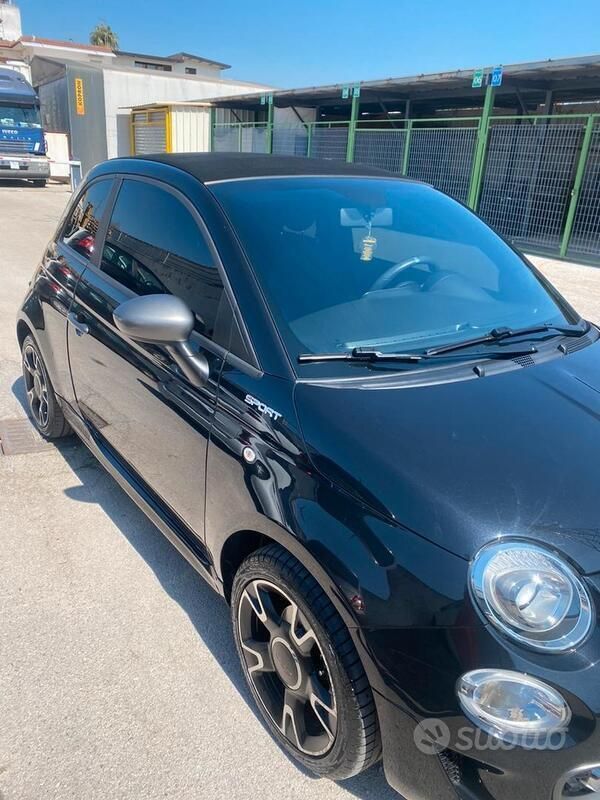 Usata Fiat 500C Sport 70 CV (51 kW) 2021 Nero Cabrio