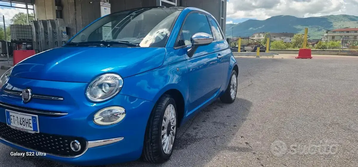 Usata Fiat 500 Mirror 95 CV (69 kW) 2018 Blu Berlina