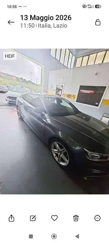 Usata Audi A5 Sportback Sport 190 CV (139 kW) 2017 Grigio Utilitaria
