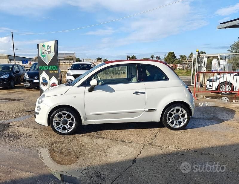 Usata Fiat 500C 69 CV (50 kW) 2015 Bianco Cabrio