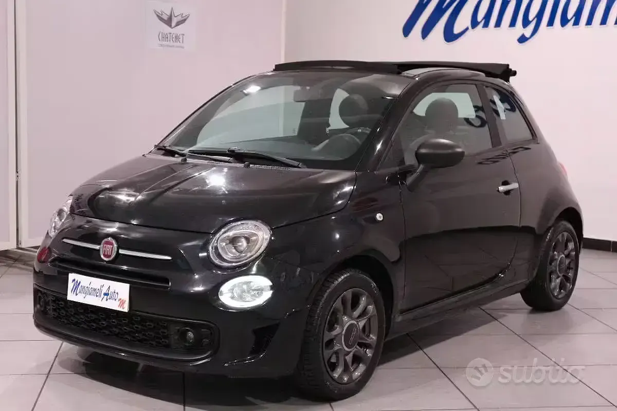 Usata Fiat 500C Connect 70 CV (51 kW) 2022 Nero Cabrio