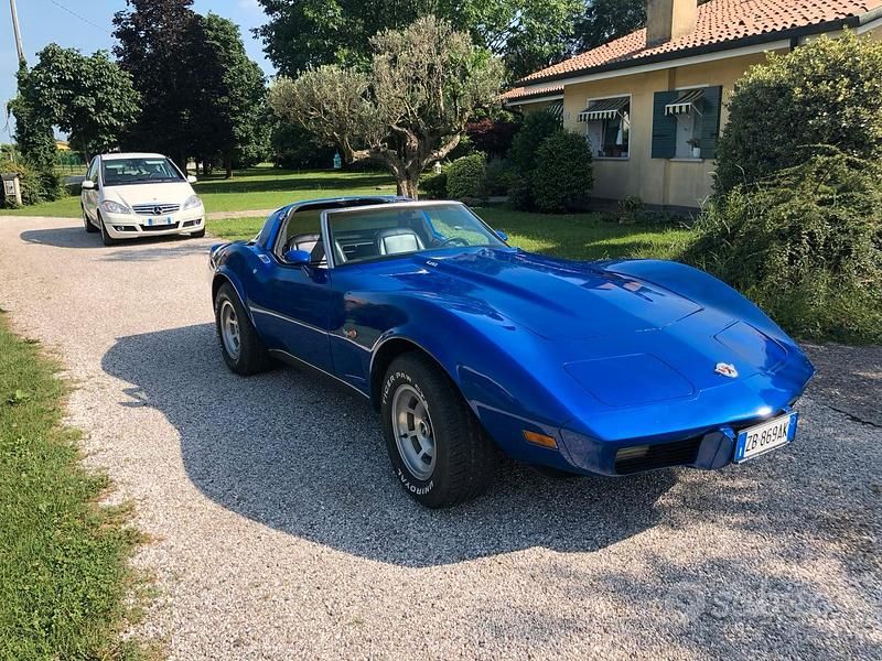 Usata Corvette C3 1970 Blu Cabrio