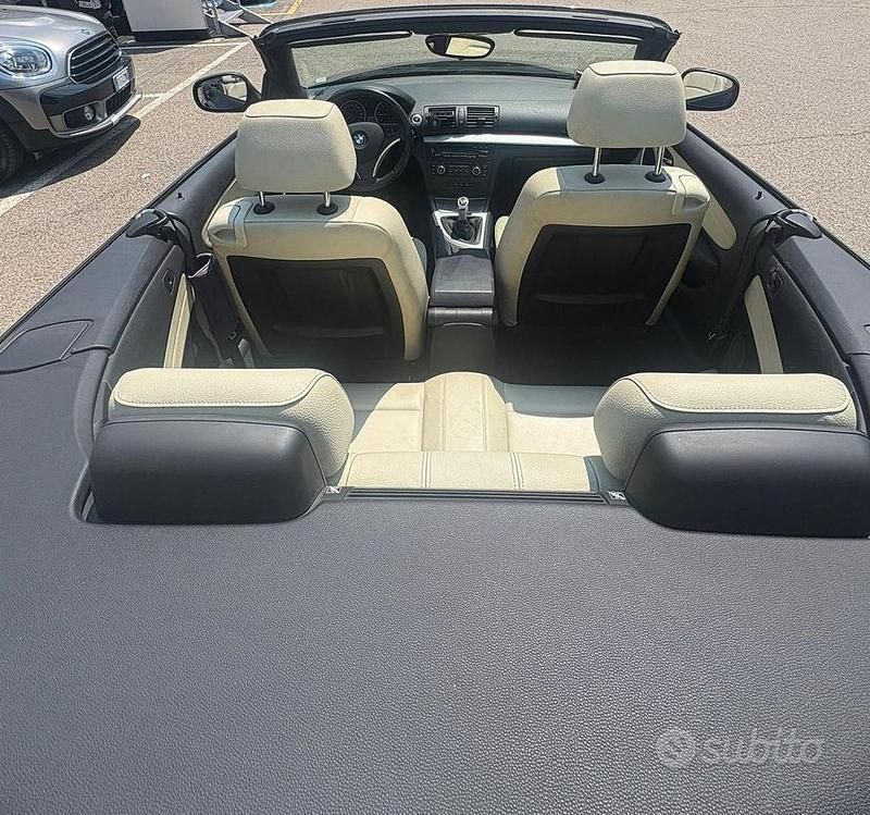 Usata BMW 118 Cabriolet 143 CV (105 kW) 2009 Nero Cabrio