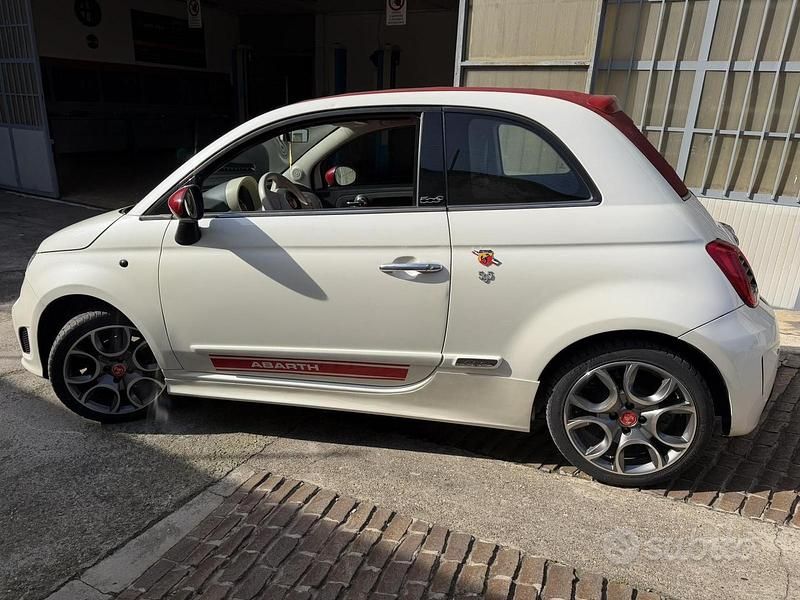 Usata Fiat 500C Abarth 69 CV (50 kW) 2010 Bianco Cabrio