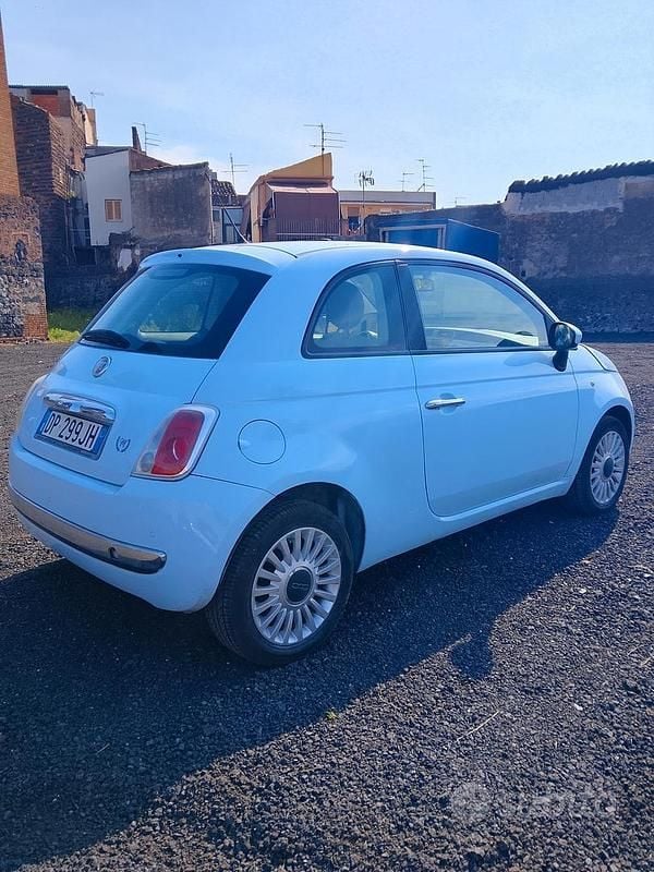 Usata Fiat 500 75 CV (55 kW) 2009 Blu Cabrio
