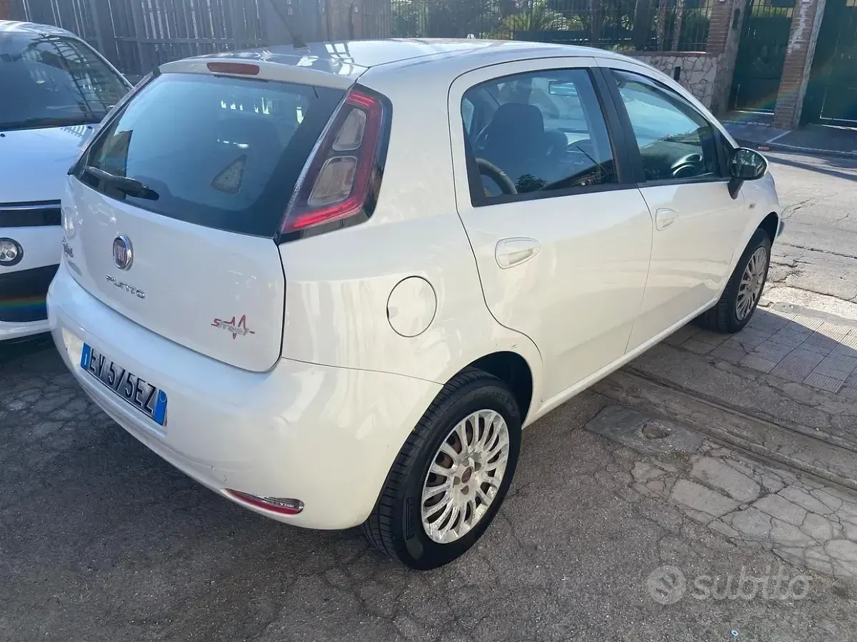 Usata Fiat Punto Lounge 77 CV (56 kW) 2014 Bianco Utilitaria