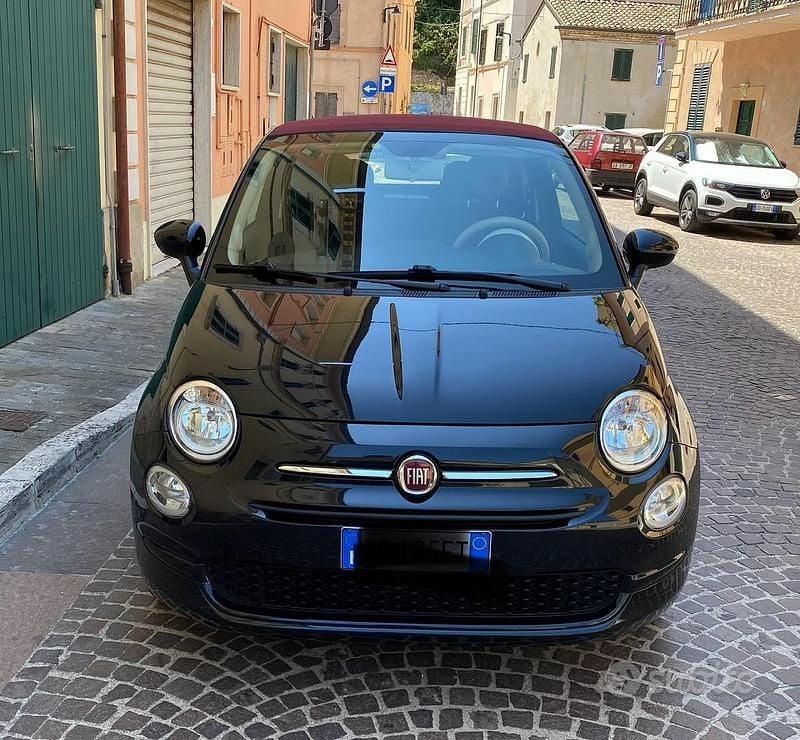 Usata Fiat 500 70 CV (51 kW) 2020 Nero Cabrio