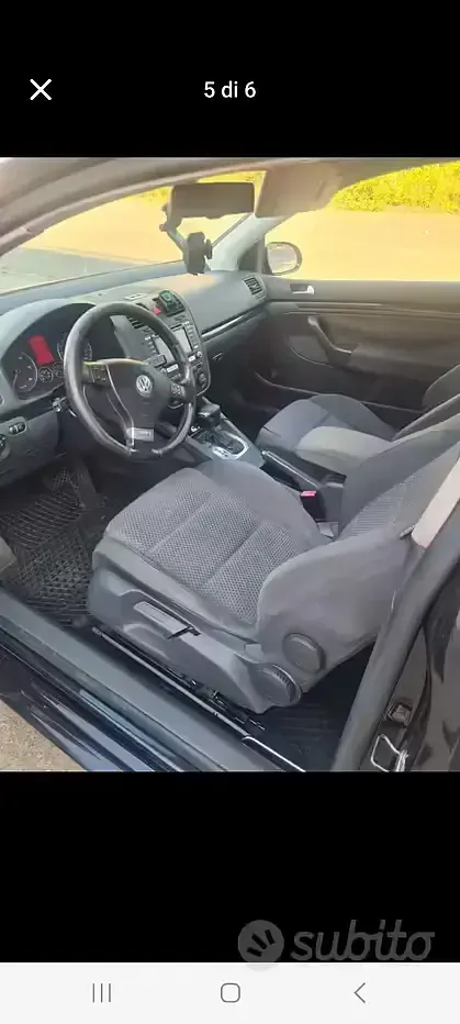 Usata VW Golf V 140 CV (102 kW) 2008 Nero Utilitaria