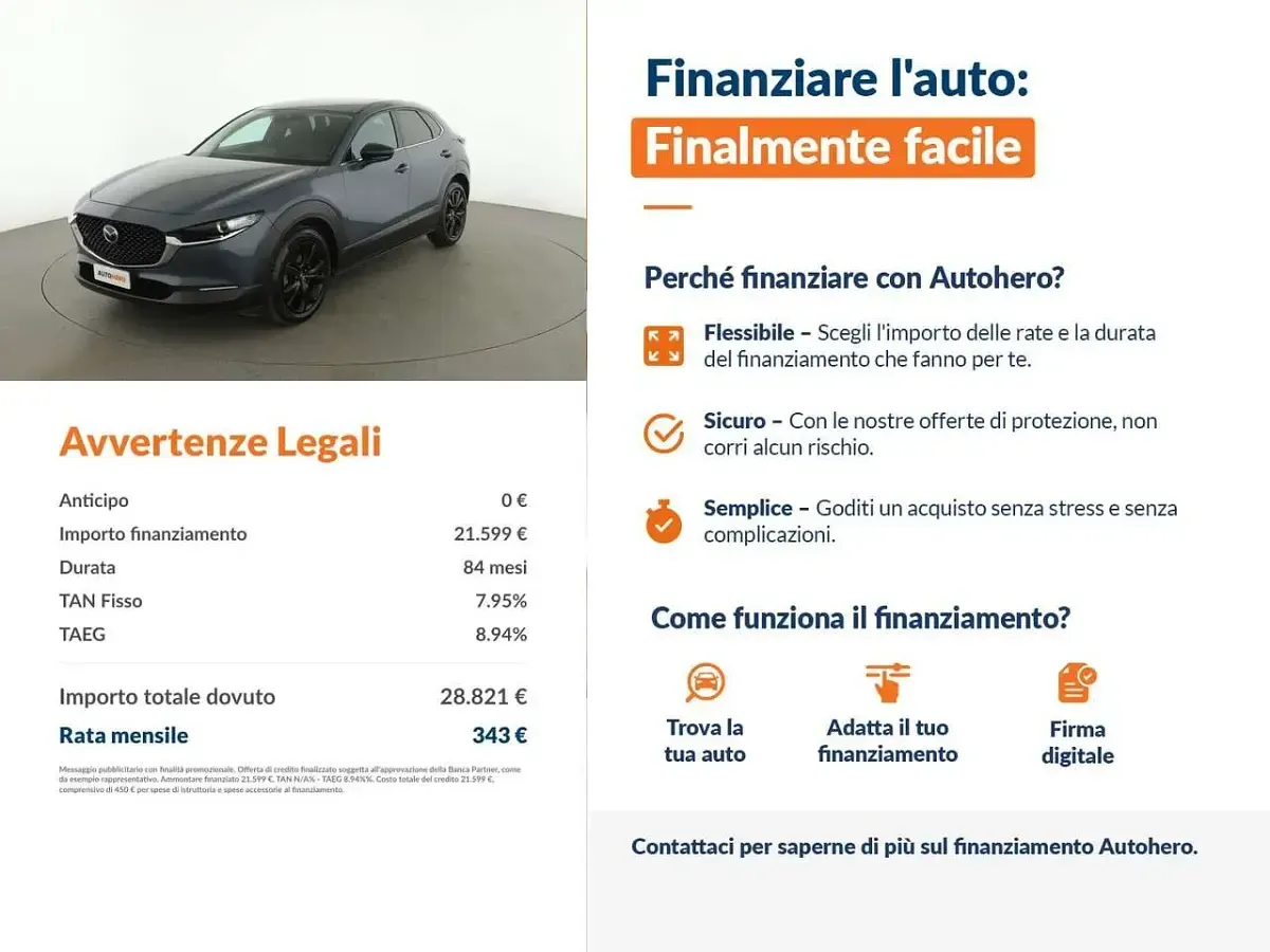 Usata Mazda CX-30 Homura-Line 150 CV (110 kW) 2023 Grigio SUV