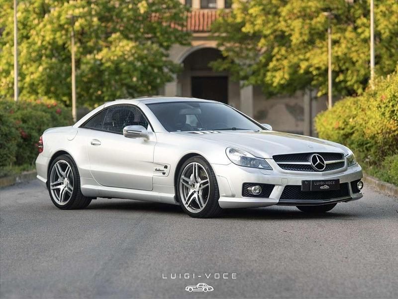 Usata Mercedes SL63 AMG AMG 525 CV (386 kW) 2010 Argento Cabrio