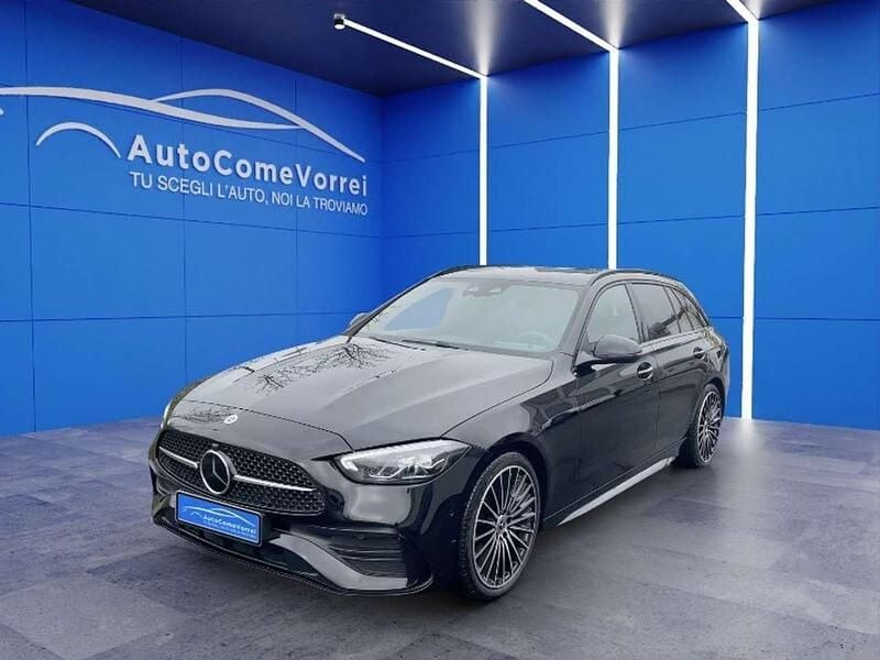 Usata Mercedes C220 AMG Line Premium Plus 200 CV (147 kW) 2024 Nero Station wagon