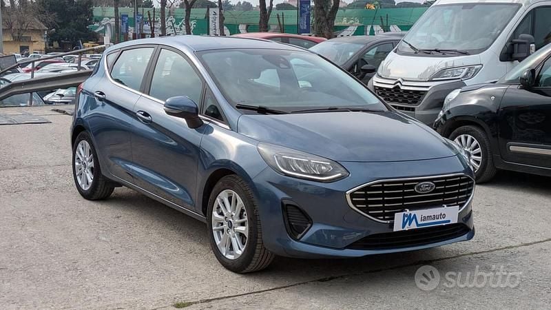 Usata Ford Fiesta Titanium 125 CV (91 kW) 2022 Blu Utilitaria