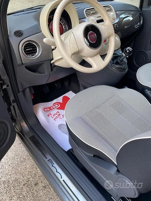 Usata Fiat 500 69 CV (50 kW) 2015 Grigio Cabrio