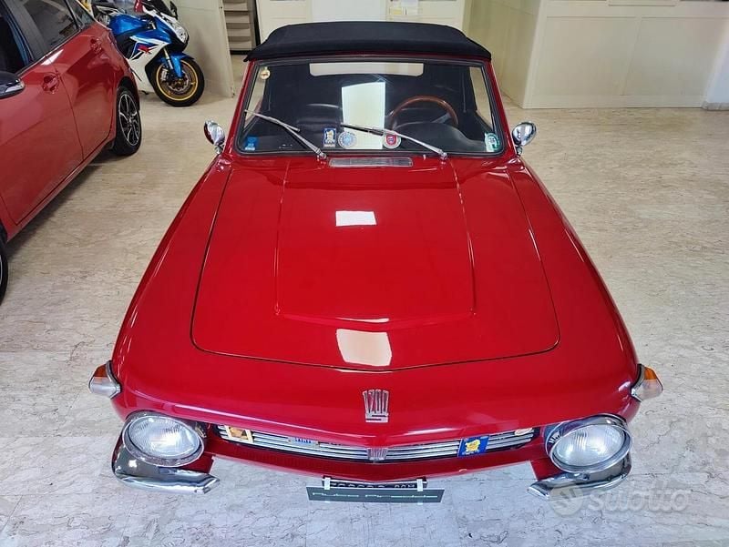 Usata Fiat 1200 S 1960 Rosso Cabrio