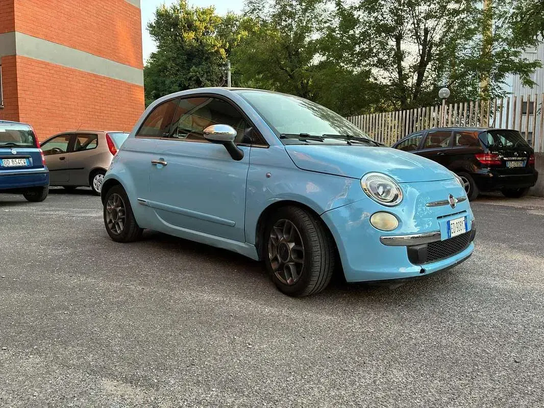 Usata Fiat 500C 86 CV (63 kW) 2010 Blu/azzurro Cabrio