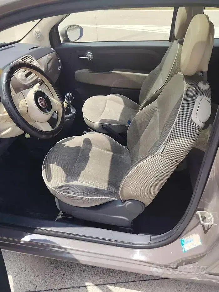 Usata Fiat 500 Pop 75 CV (55 kW) 2008 Marrone Utilitaria