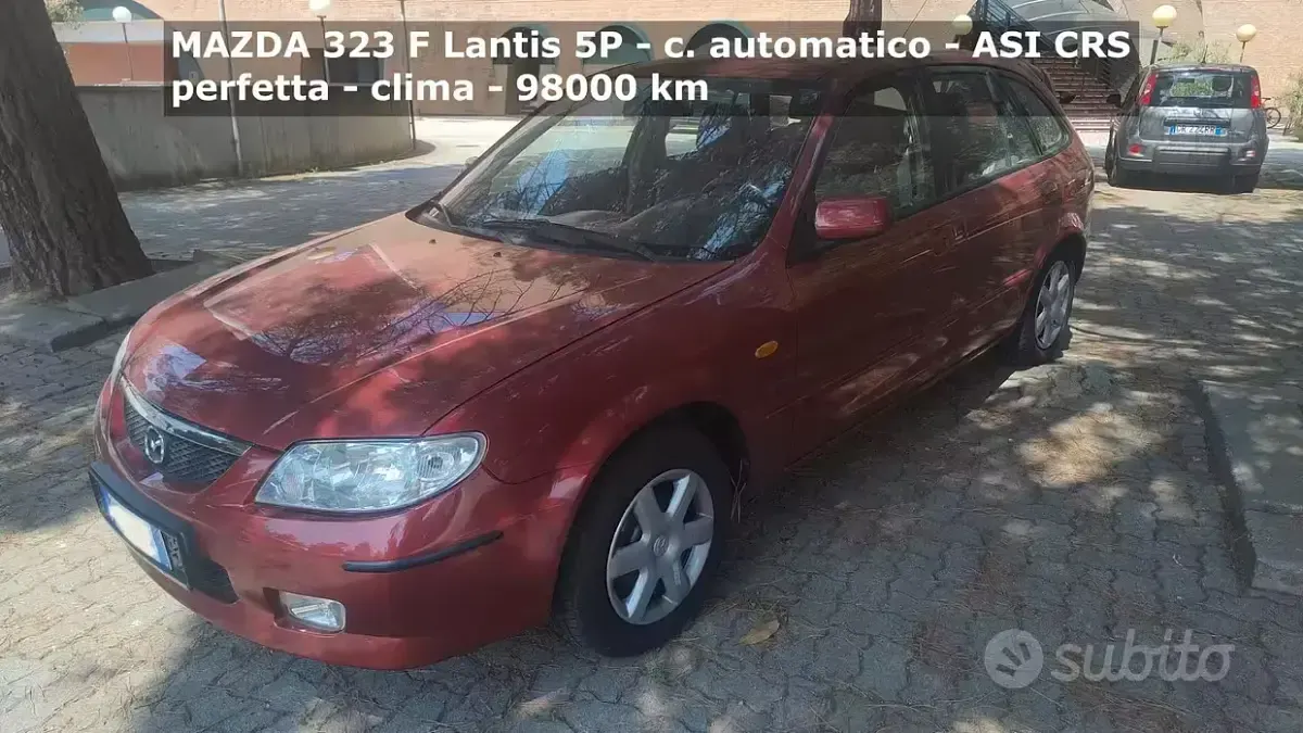 Usata Mazda 323F Exclusive 98 CV (72 kW) 2001 Rosso Berlina
