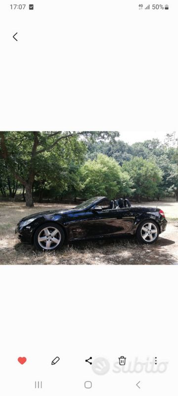 Usata Mercedes SLK200 2006 Nero Cabrio