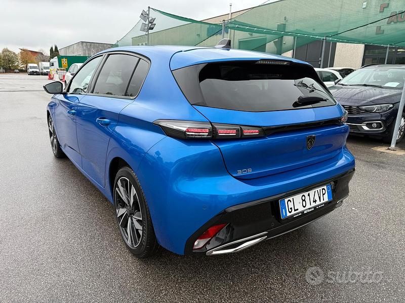 Usata Peugeot 308 Allure 131 CV (96 kW) 2022 Blu Berlina