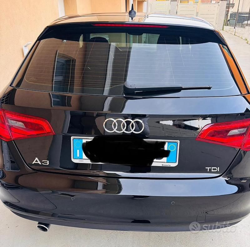 Usata Audi A3 Ambiente 105 CV (77 kW) 2014 Nero Berlina