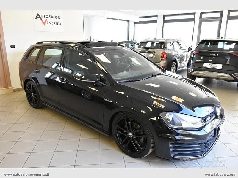 Usata VW Golf VII GTD 184 CV (135 kW) 2015 Nero Station wagon