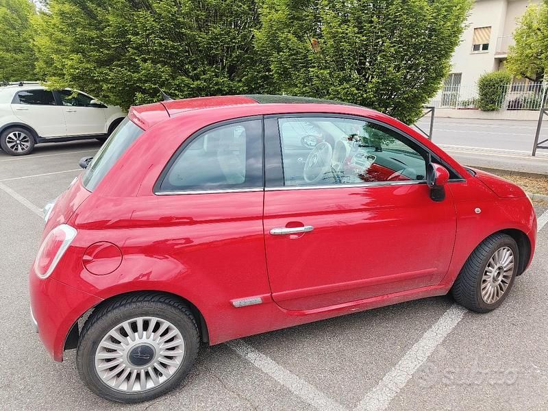 Usata Fiat 500 2009 Rosso Cabrio