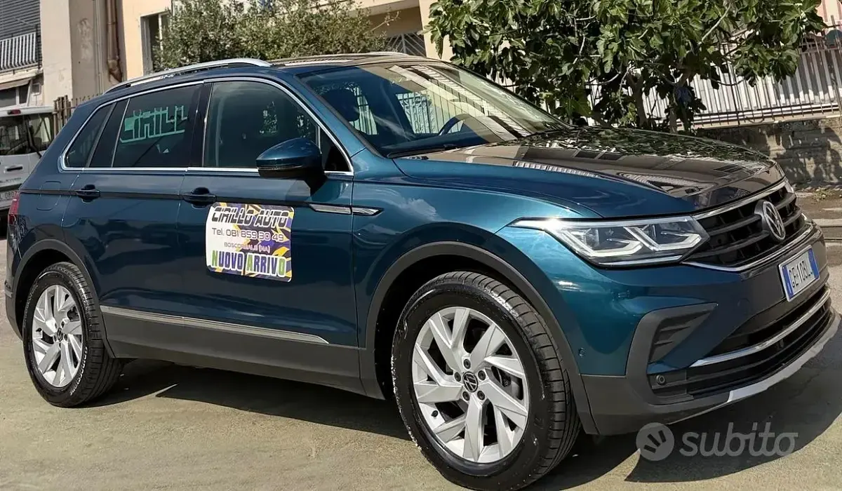 Usata VW Tiguan 150 CV (110 kW) 2021 Bluazzurro SUV