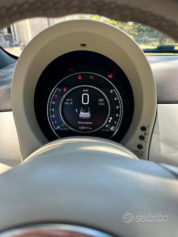 Usata Fiat 500 95 CV (69 kW) 2014 Bianco Cabrio