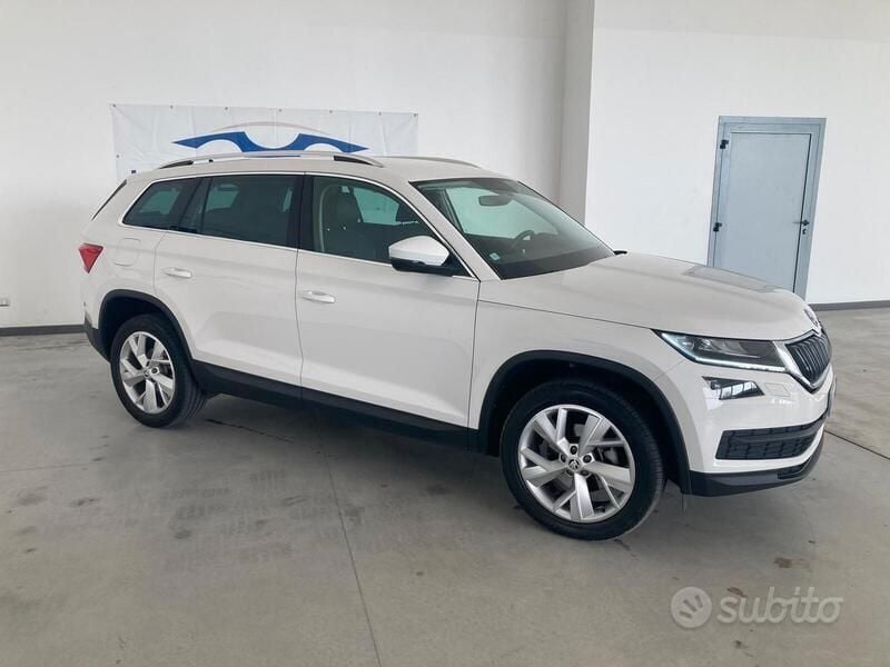 Usata Skoda Kodiaq Style 150 CV (110 kW) 2021 Bianco pastello SUV