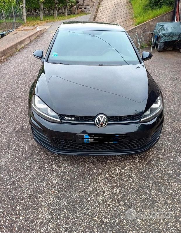Usata VW Golf VII GTD 150 CV (110 kW) 2016 Nero Berlina