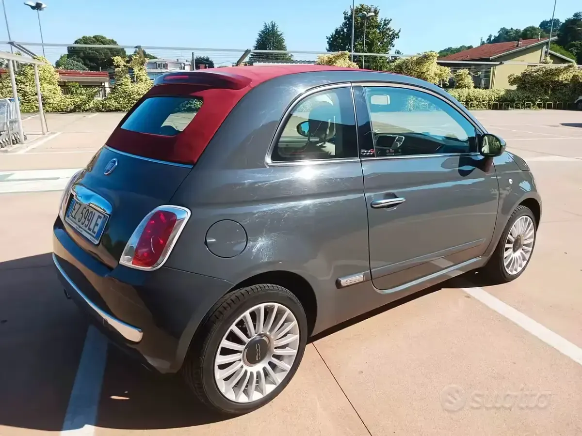 Usata Fiat 500C 69 CV (50 kW) 2015 Grigio Cabrio