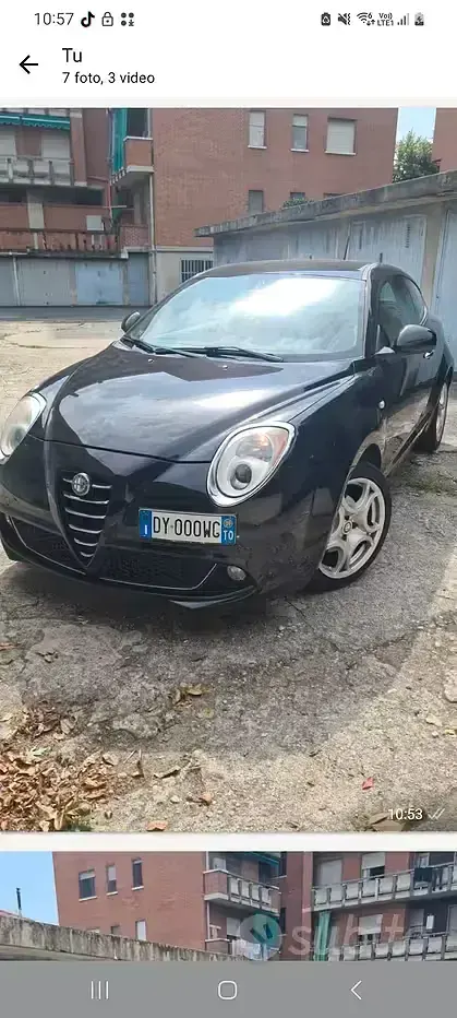 Usata Alfa Romeo MiTo 135 CV (99 kW) 2009 Nero Utilitaria