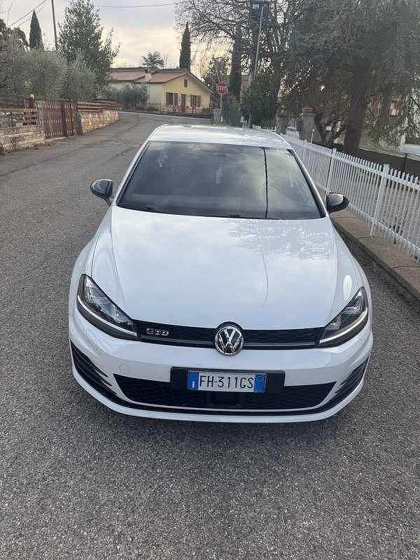 Usata VW Golf VII GTD 184 CV (135 kW) 2017 Bianco