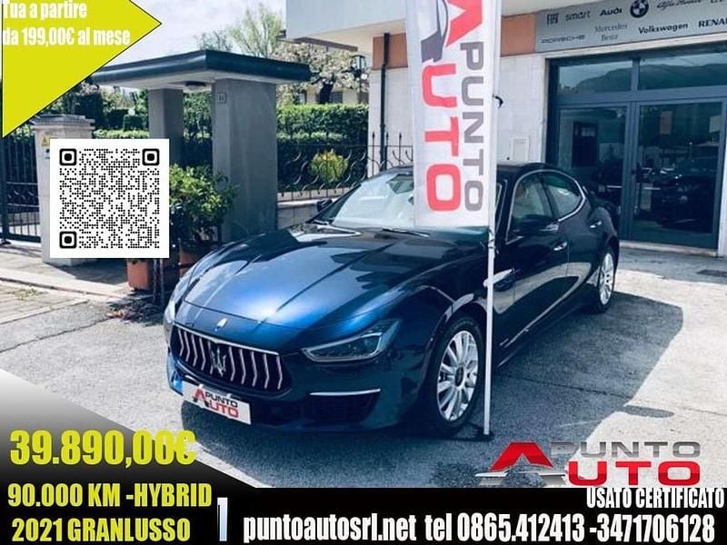 Blu Usata 2021 Maserati Ghibli GranLusso Tre volumi | 39.890 € (Buon prezzo) - Immagine 1/4