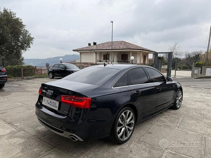 Usata Audi A6 S-Line 245 CV (180 kW) 2014 Blu Berlina