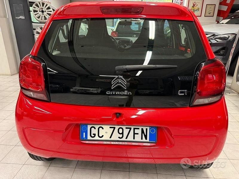Usata Citroën C1 Feel 72 CV (52 kW) 2021 Rosso Utilitaria
