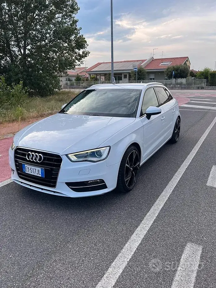 Usata Audi A3 110 CV (80 kW) 2015 Bianco Berlina