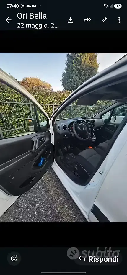 Usata Peugeot Partner 2017 Bianco