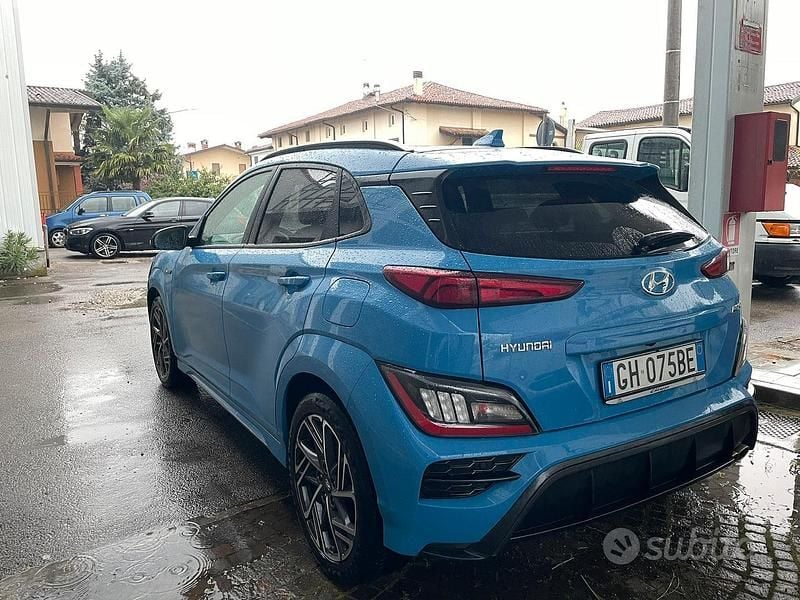 Usata Hyundai Kona N Line 120 CV (88 kW) 2021 Blu SUV