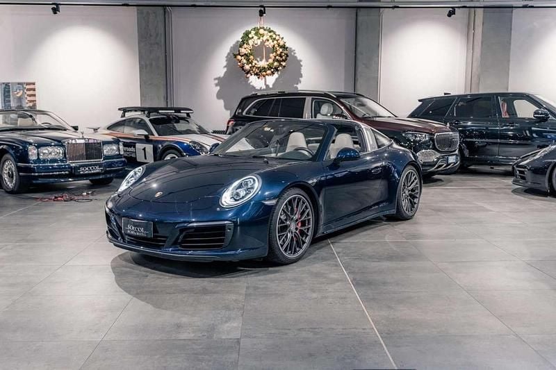 Usata Porsche 911 Targa 4S 420 CV (308 kW) 2016 Blu Cabrio