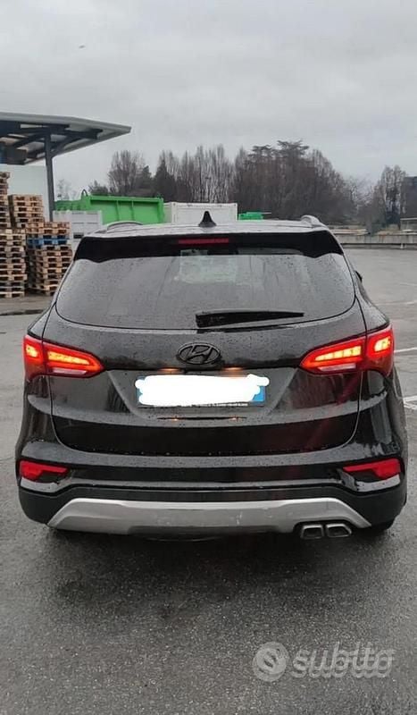 Usata Hyundai Santa Fe 200 CV (147 kW) 2017 Nero SUV